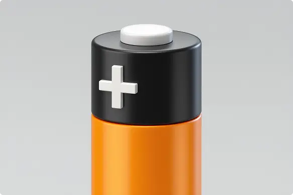 Illustration of a battery, representing the data a battery passport must carry